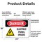 Signmission Electric Panel Inside Danger Sign, Plastic, 24in W x 18in L, 2PK OS-2PACK-DS-P-1824-L-2203 - alternate 3